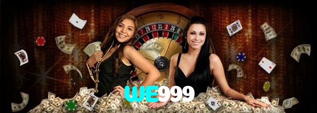 WE999 casino presented on mobile device in Pakistan with slots and live games